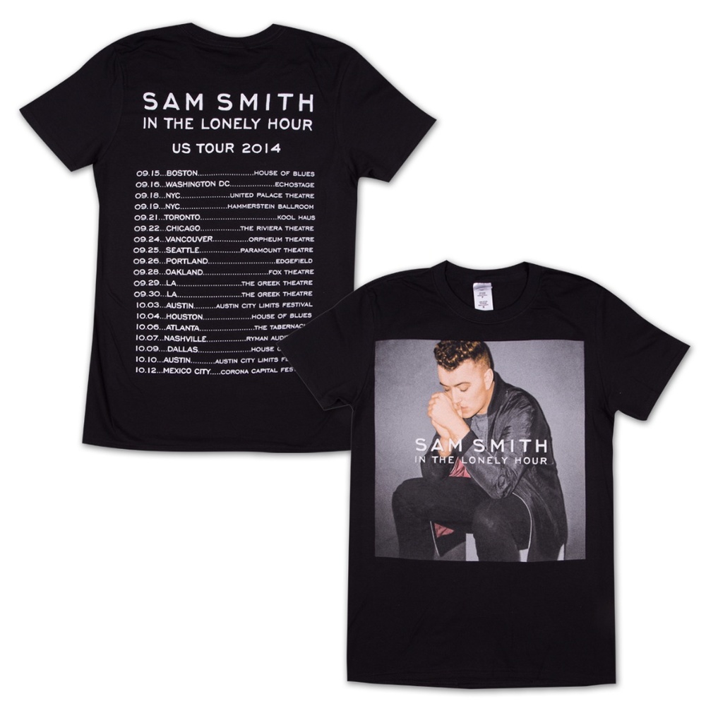 sam smith tee shirt from tour RARE